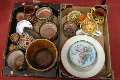 Lot 103 - Two boxes of miscellaneous china to include a...