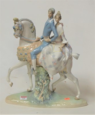 Lot 146 - A large Lladro Spanish porcelain figure of a...