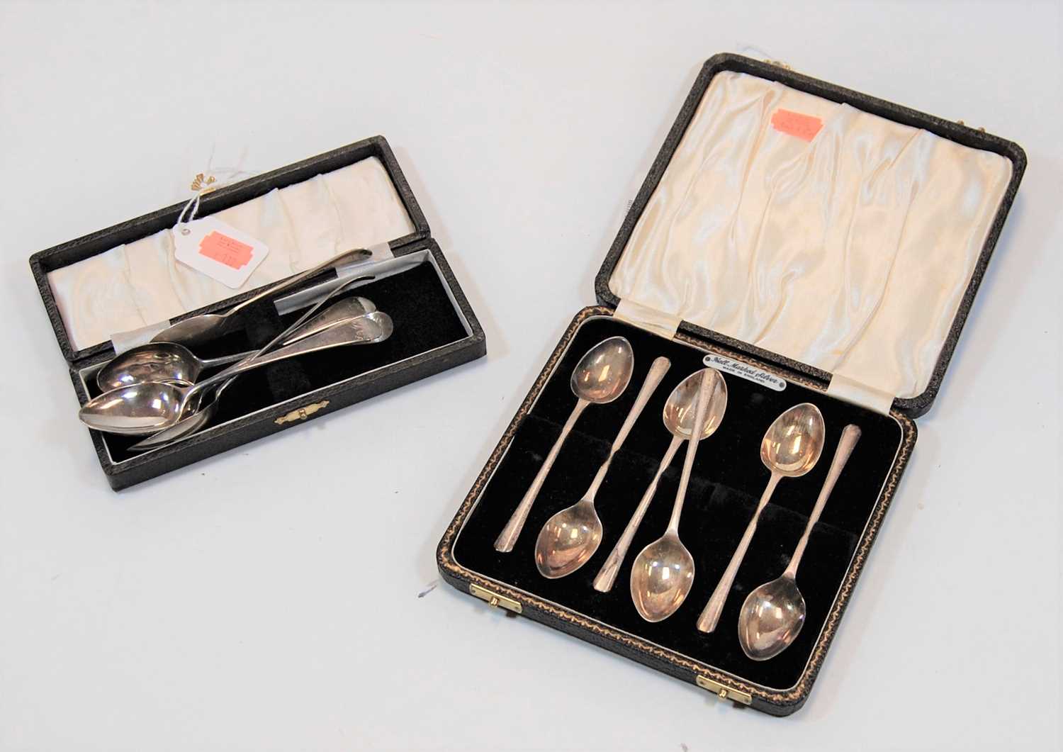 Lot 272 - A cased set of silver teaspoons, Sheffield...
