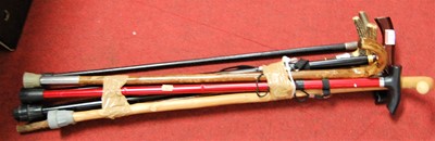 Lot 172 - A collection of assorted walking sticks to...