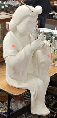 Lot 186 - An Edenus Arts ceramic figure of a geisha girl...