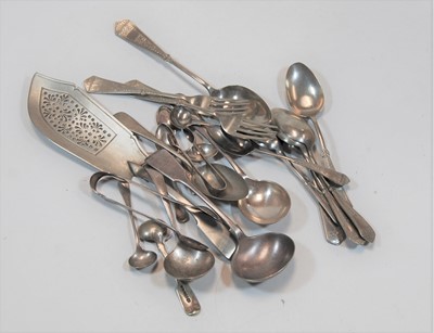Lot 278 - A collection of silver plated cutlery, to...