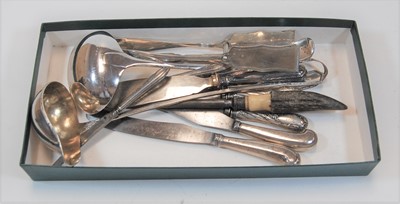 Lot 282 - A collection of silver plated cutlery, to...