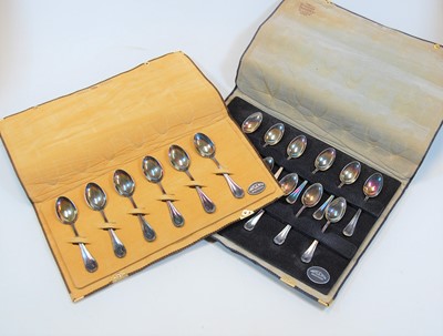 Lot 284 - A set of six Argentinian silver teaspoons,...