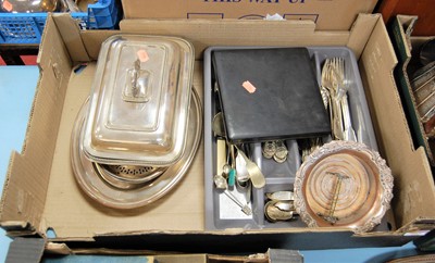 Lot 289 - A collection of silver plated wares, to...