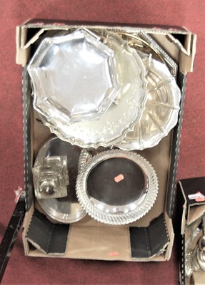 Lot 298 - A collection of silver plated wares, to...
