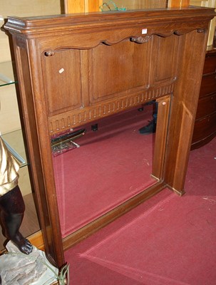 Lot 1207 - An early 20th century Belgian panelled oak and...