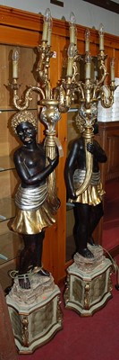 Lot 1208 - A pair of contemporary decorative figural...