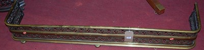 Lot 1216 - A late Victorian floral pierced brass round...