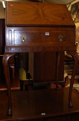 Lot 1219 - A 1930s walnut and figured walnut lady's...