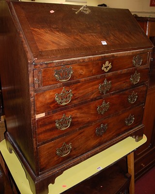 Lot 1223 - A George III mahogany and flame mahogany...