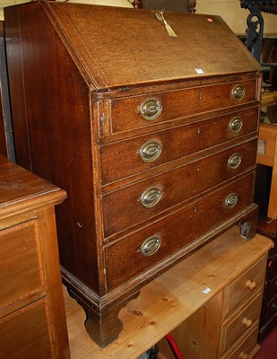 Lot 1274 - An early 19th century provincial oak slope...