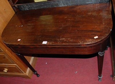 Lot 1290 - An early 19th century mahogany round cornered...