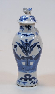 Lot 235 - A Chinese export stoneware vase and cover, of...