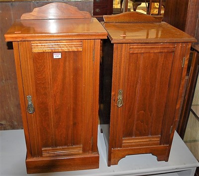 Lot 1309 - An Edwardian walnut ledgeback single door...