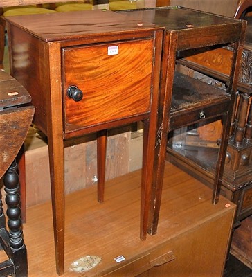 Lot 1315 - An early 19th century mahogany single door pot...