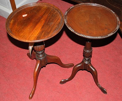 Lot 1317 - A contemporary mahogany circular pedestal wine...