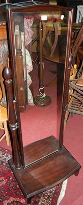 Lot 1335 - A contemporary Stag Minstrel cheval mirror