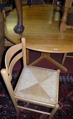 Lot 1339 - A contemporary ash D-end extending dining...