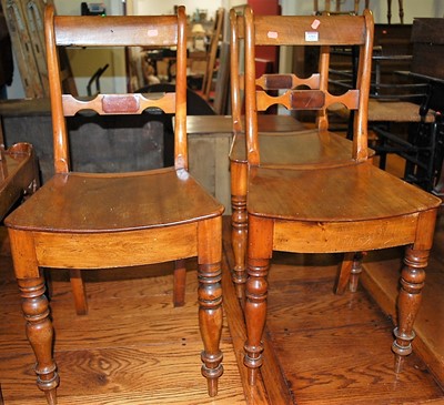 Lot 1361 - A set of three 19th century mahogany bar back...
