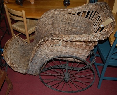 Lot 1366 - A 19th century black painted iron framed and...