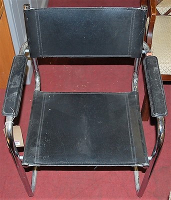 Lot 1394 - A set of four circa 1970s tubular chrome...