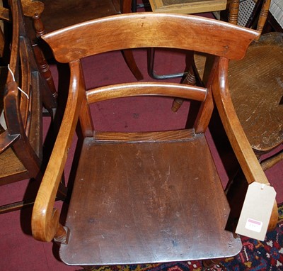 Lot 1397 - A pair of 19th century mahogany bar back...
