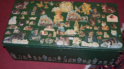 Lot 1428 - A 19th century later green painted and...