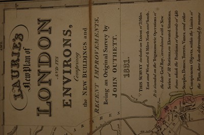Lot 486 - Laurie's New Plan Map of London and its...