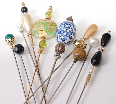 Lot 358 - A collection of ladies hat pins to include...