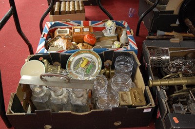 Lot 197 - Two boxes of miscellaneous items, to include...
