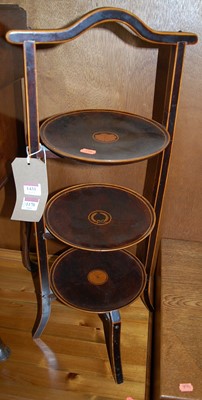 Lot 1431 - An early 20th century stained walnut...