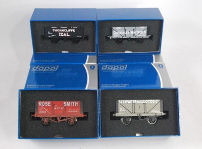 Lot 290 - Four Dapol 8-plank open wagons:- Chatterley...