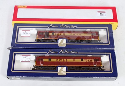 Lot 483 - Two Lima class 73 diesel locomotives nos.73128...