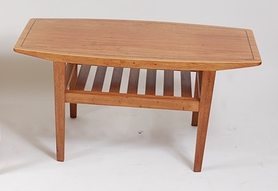 Lot 326 - A 1960s walnut rectangular coffee table,...