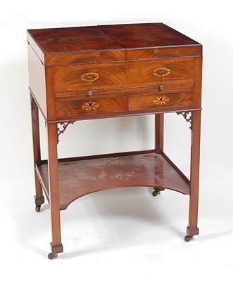 Lot 1538 - A *late Victorian* mahogany and marquetry...