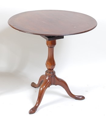 Lot 1540 - A 19th century mahogany pedestal tilt-top...