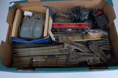 Lot 909 - Two large trays of Hornby Dublo 3-rail track...