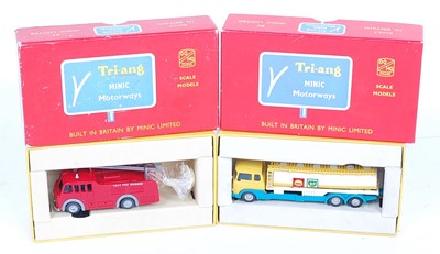 Lot 3187 - A Triang Minic Motorways boxed vehicle group...