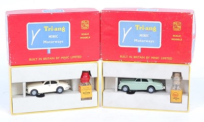 Lot 3188 - A Triang Minic Motorways boxed saloon group to...