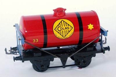 Lot 353 - Total repaint/repro Colas tank wagon, red tank,...