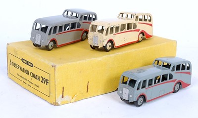 Lot 1971 - A Dinky Toys No. 29F observation coach tray...