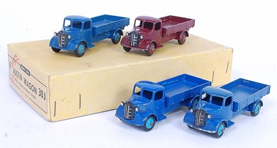 Lot 1972 - A Dinky Toys No. 30J trade box of six Austin...