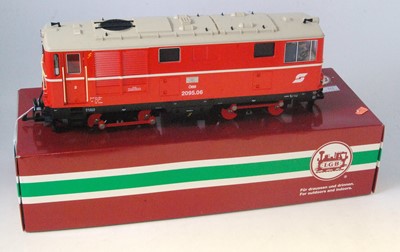 Lot 369 - LGB loco ref. 21950, OBB red with white stripe,...
