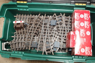 Lot 373 - Two plastic crates:- a large one full of LGB...