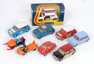 Lot 1630 - A Corgi Toys boxed and loose Mini, Heinkel...