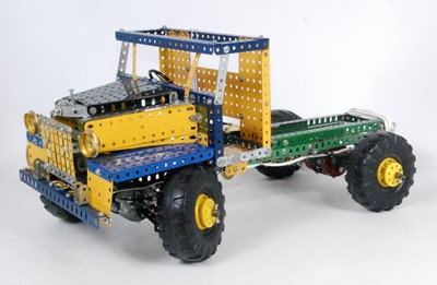 Lot 3228 - Three various home constructed Meccano...