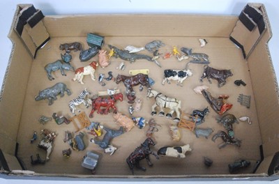 Lot 1210 - A collection of various lead and hollow cast...