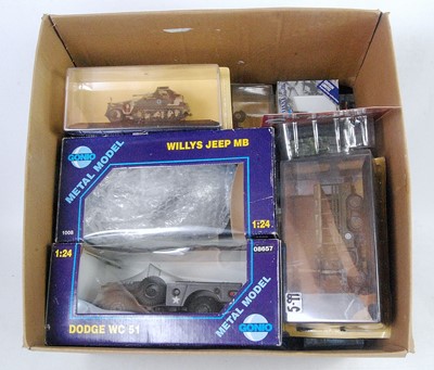 Lot 2669 - 14 various mixed scale boxed military diecasts...