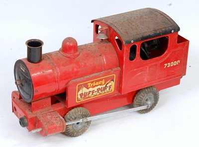 Lot 3249 - A Triang Puff-Puff No. 73000 tinplate and push-...